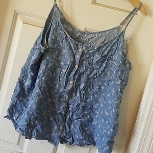 Denim Chambray Swing Tank